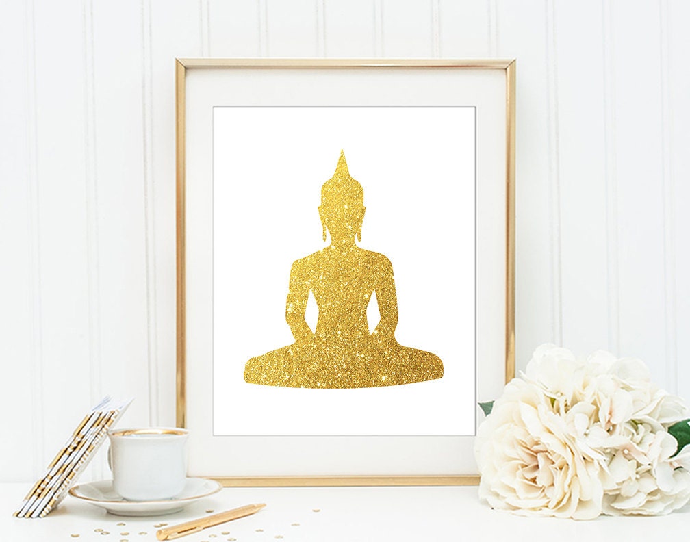 Buddha Wall Art Print Modern Home Decor Giclee by QuantumPrints