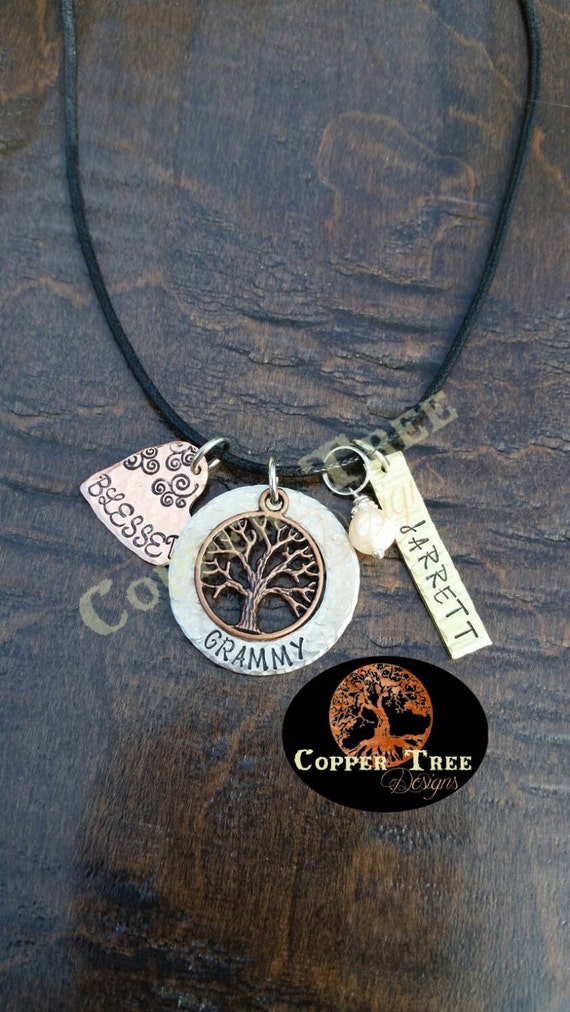 Family Tree Necklace by CopperTreeDesigns on Etsy