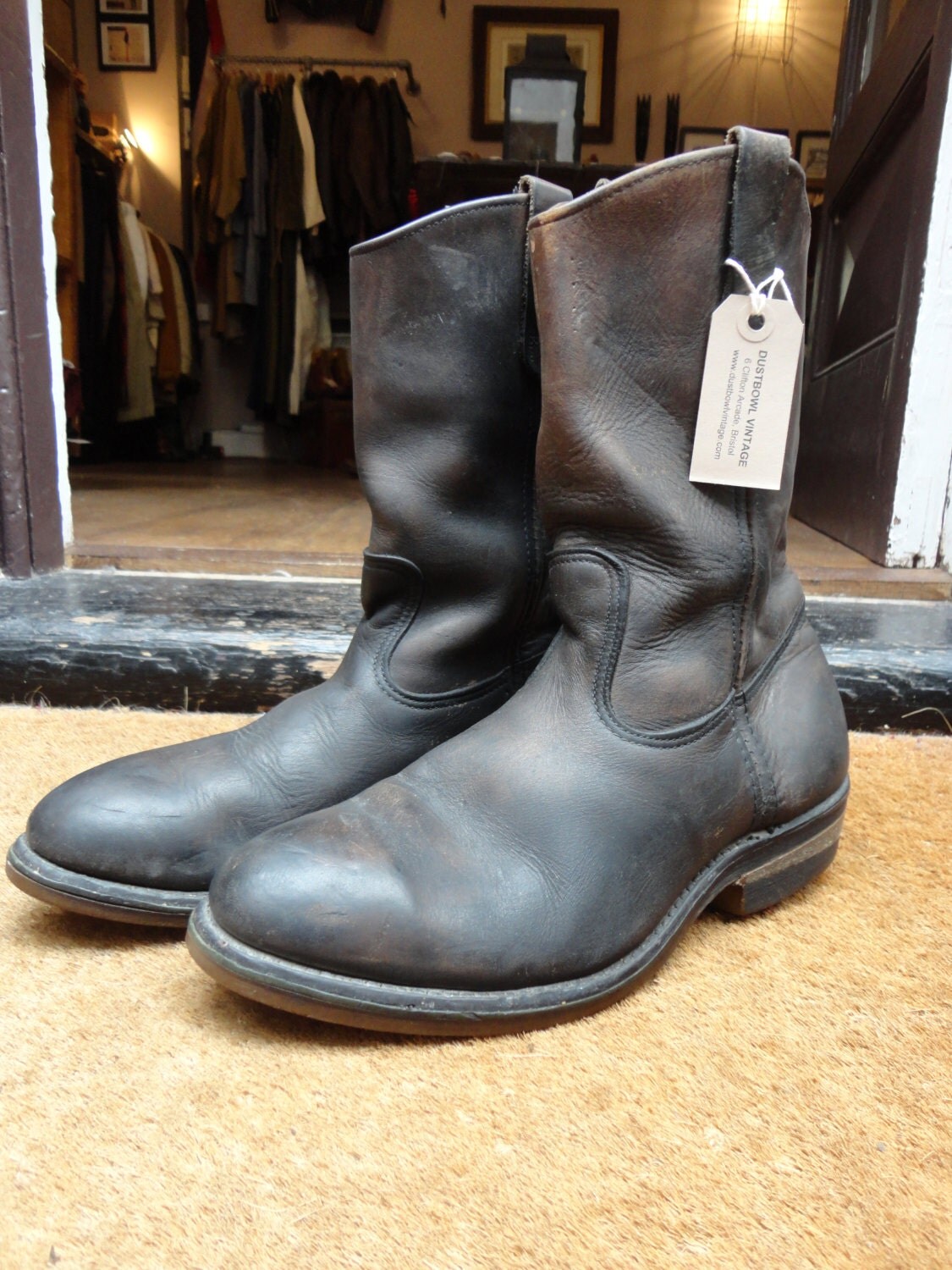 red wing pull on boots pecos