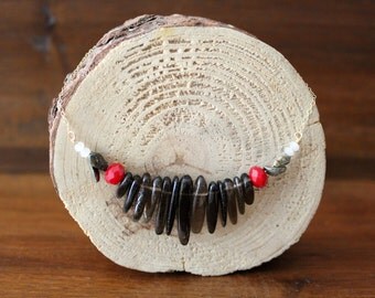 Kristalize Rylan Necklace-Brown