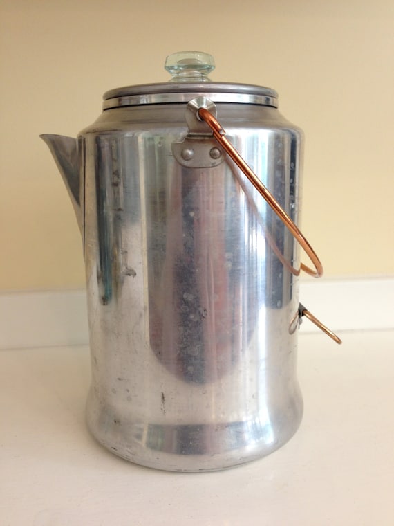 Vintage Comet Aluminum Coffee Pot 20 cup