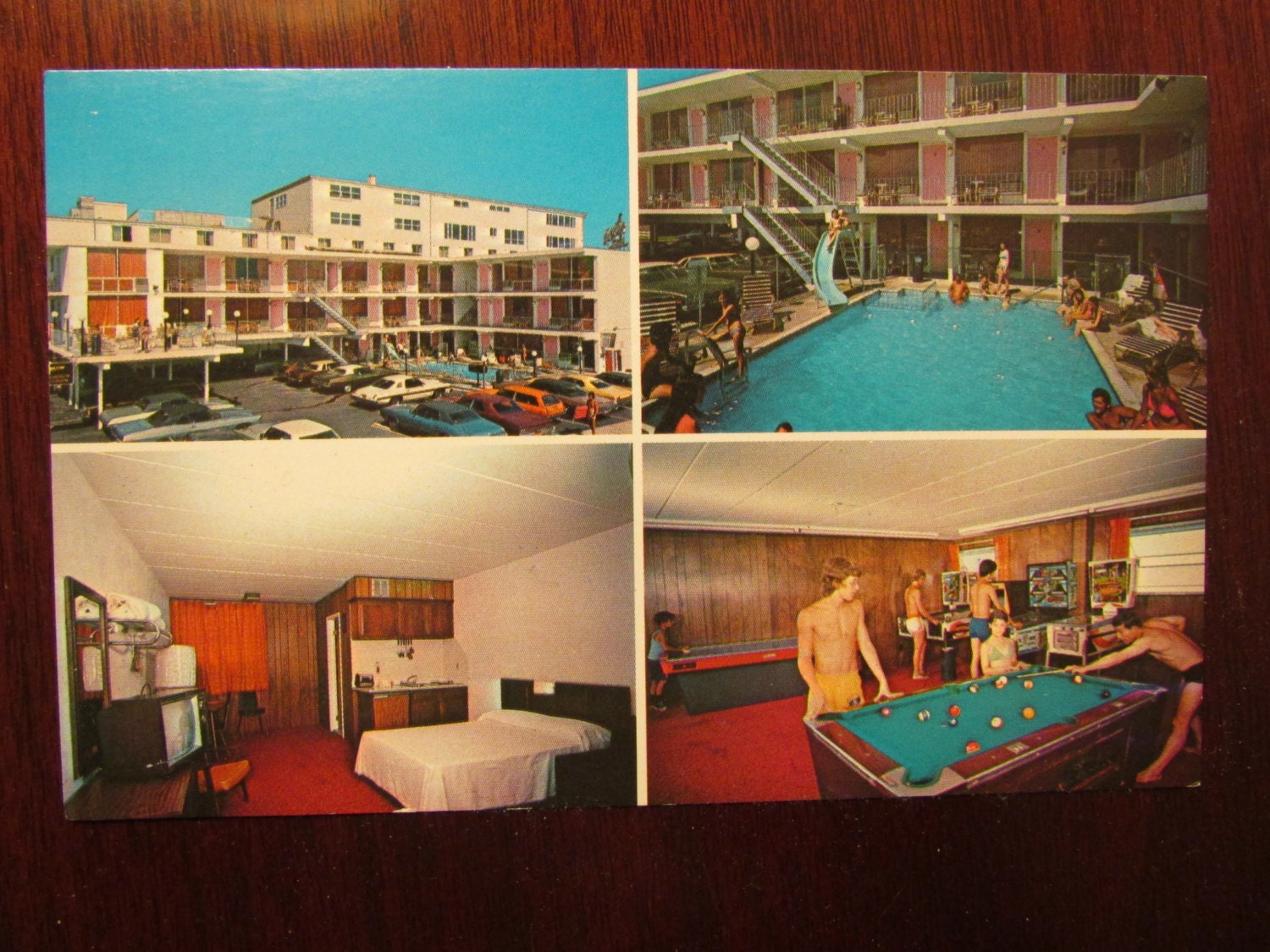 Vintage Wildwood Crest New Jersey Postcard NJ Motel 1960's