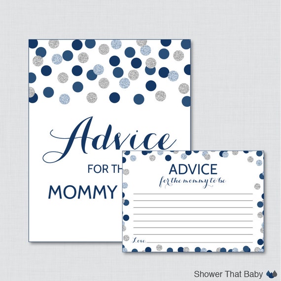 baby shower advice activity 0023 Shower to Baby Be Advice for N Parents Silver Advice for Mom,