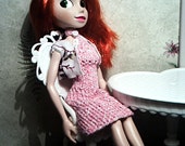 Rare 2004 Disney Kim possible 10" doll with the original heart outfit and a custom pink sleeveless dress + a purple shrug.