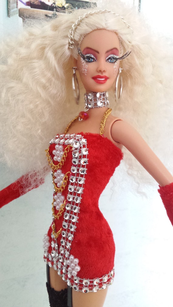 Items similar to BARBIE Christina Aguilera Lady Marmalade OOAK Custom Repaint COLLECTOR Doll by