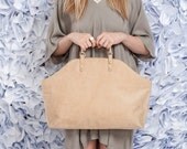Camel Brown Leather Tote Bag / Women Handbag / Cross Body Bag / Shoulder Bag / Messenger Bag / Leather Purse / Every Day Bag -  Taylor