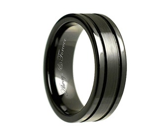 8mm personalized black ceramic rings weddings handmade engagement wedding band ceramic bands - Ceramic Wedding Rings 8mm personalized black ceramic rings weddings handmade engagement wedding band ceramic bands - Ceramic Wedding Rings