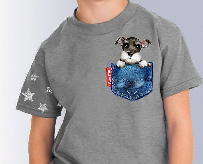 schnauzer pocket shirt