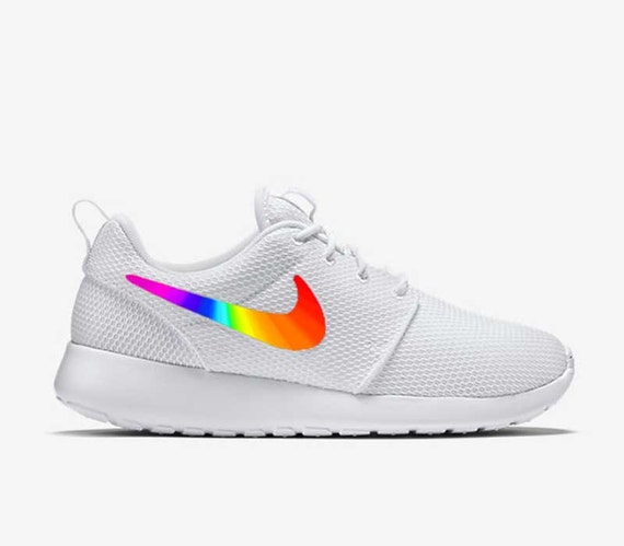 rainbow swoosh nike air