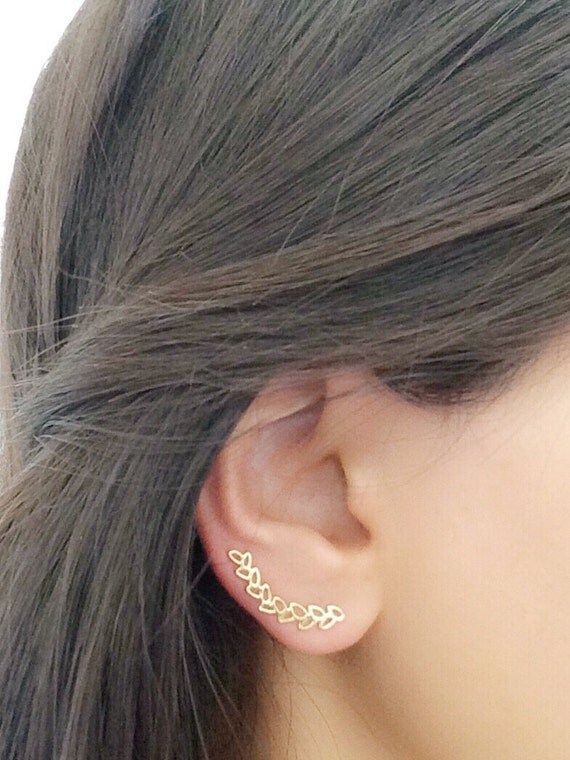 Ear Cuff Gold Ear Cuff Climbing Earrings Geometric by Elamese