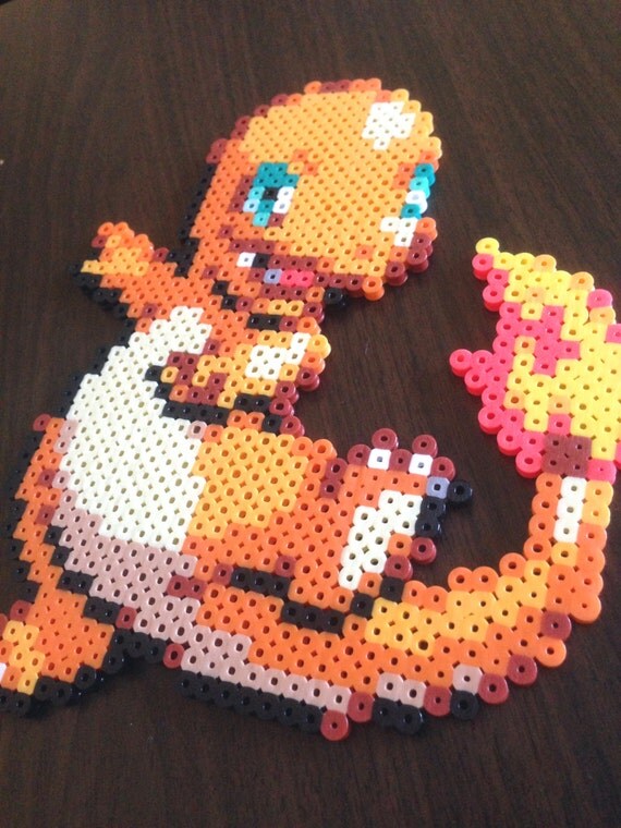 Charmander Perler Sprite Pokemon Pixel Art By HouseofMog On Etsy