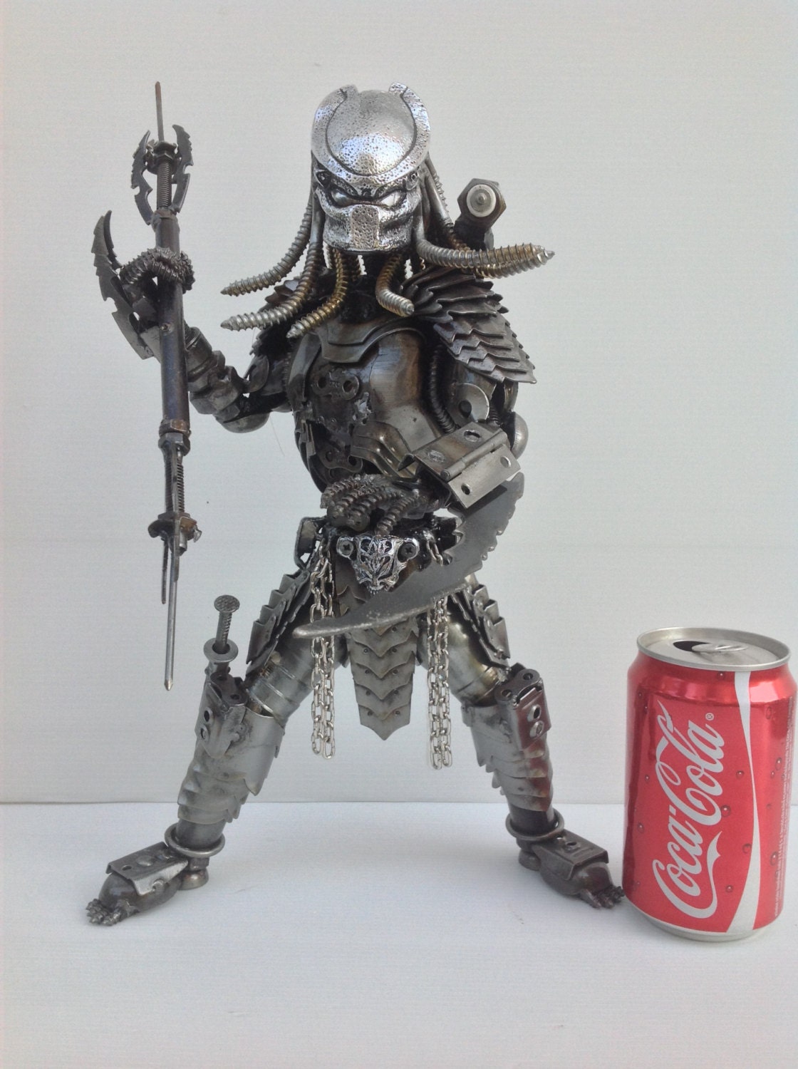 Predator Action 2 Face F Scrap Metal Sculpture Model