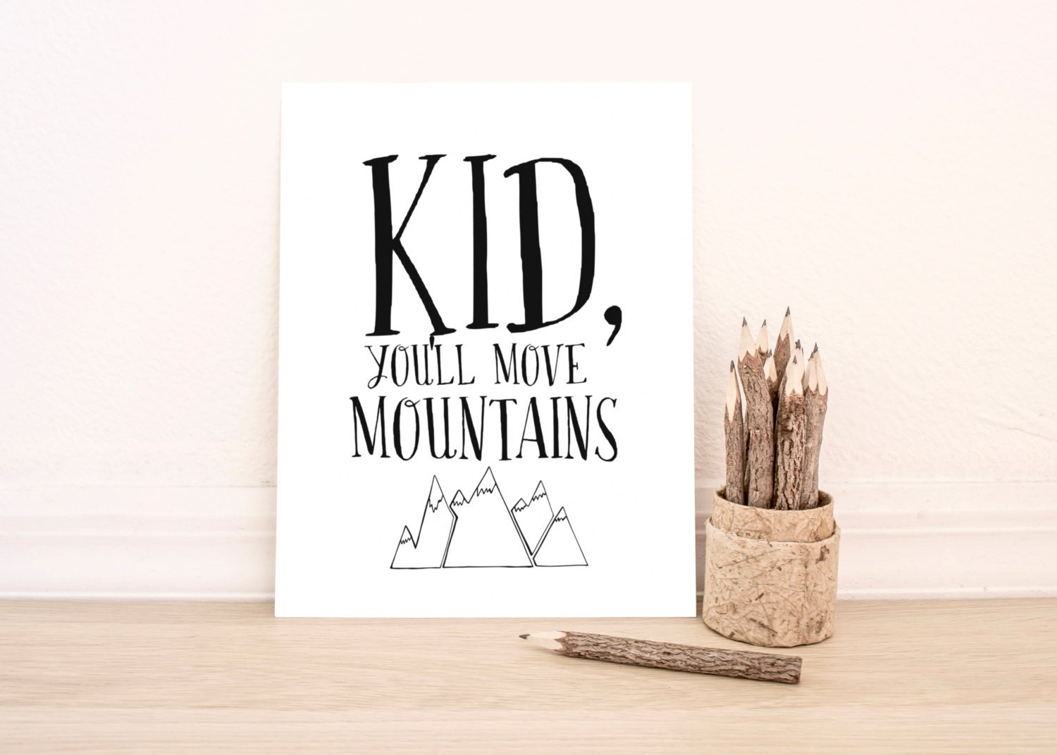 PRINTABLE Art Kid You'll Move Mountains