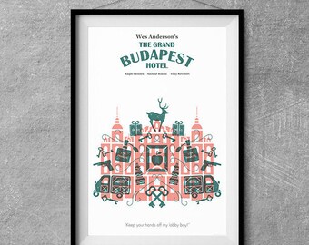 The Grand Budapest Hotel Alternative Movie Poster - Icon Artwork