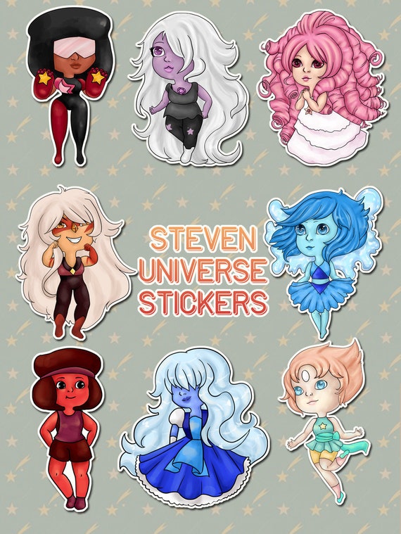 steven universe stickers by starrycrowns on etsy