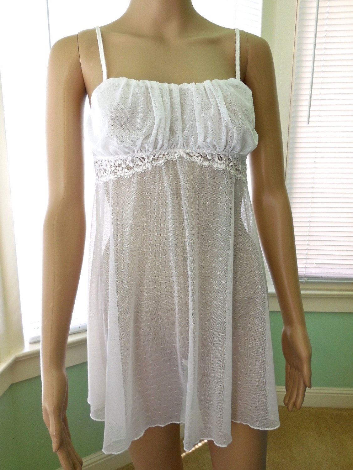 Baby Doll Sexy Lingerie Nightgown White Lace Sexy | Hot Sex Picture