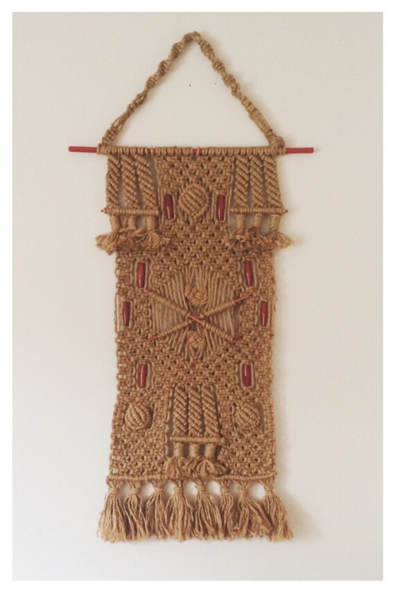 Jute Macramé Wall Hanging // Large Woven Rope Wall by BillieBoone