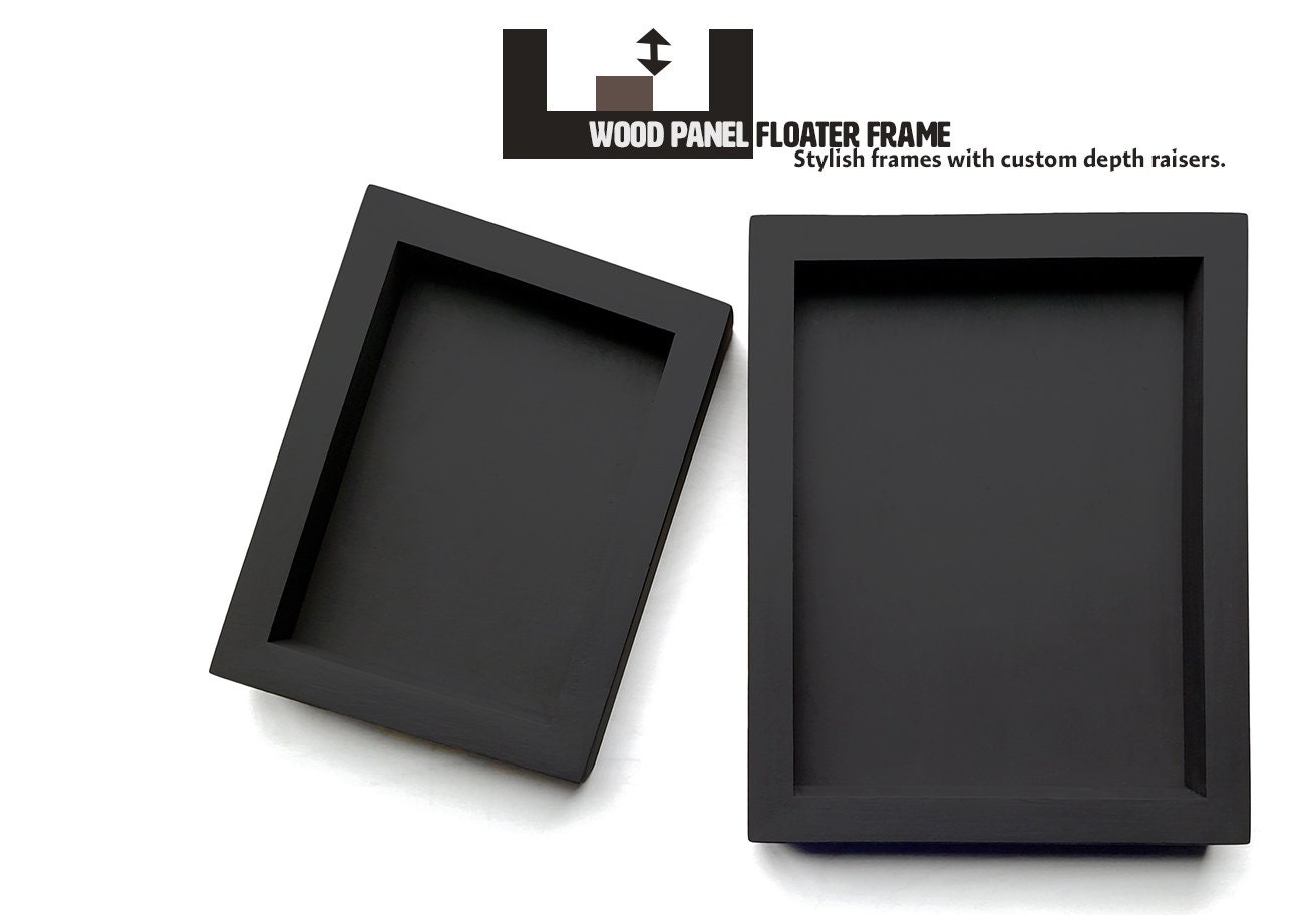 Custom Depth Wood Panel Floater Frame Total by WeeksWoodWorks