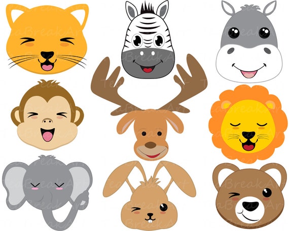 free clipart animal faces - photo #40