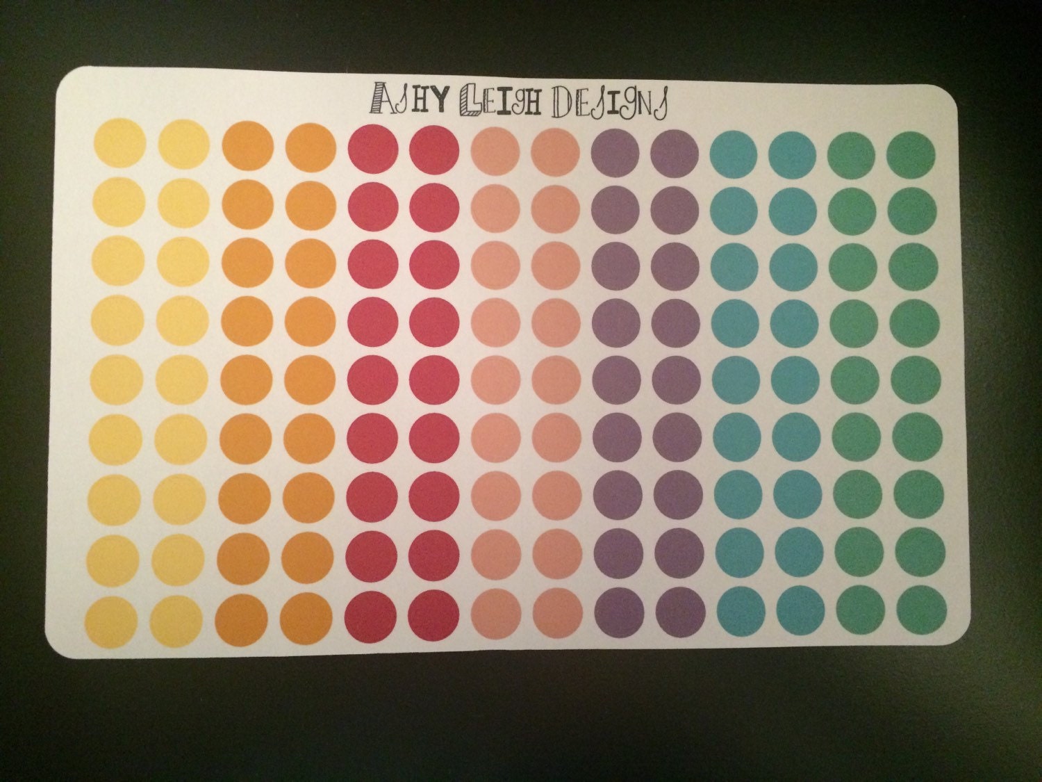 Dot Stickers 0068 by AshyLeighDesigns on Etsy