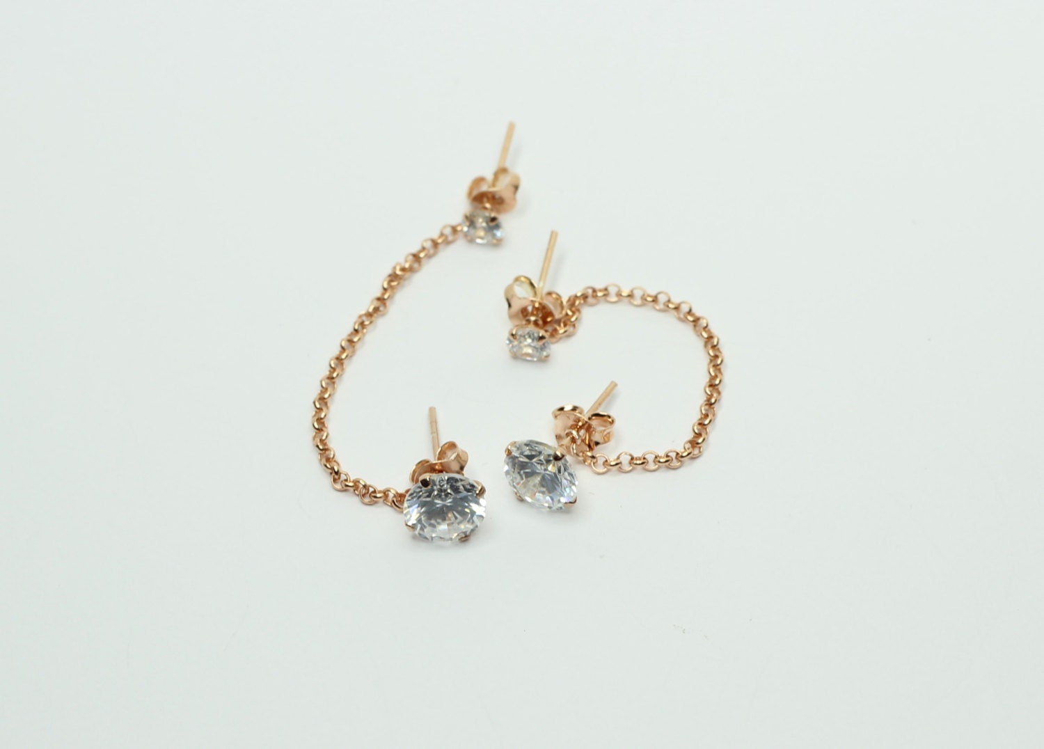 Ensemble Boucle D Oreille 2 Trous www.etsy.com