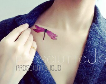 temporary tattoo little dragonfly sticker stickers water transfer fake body art pattern paper tattoo darning needle insect ink tiny tattoo