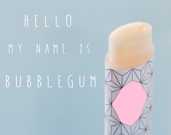 Bubblegum Lip Balm, Vegan lip balm, Natural lip balm base, small batch, handmade