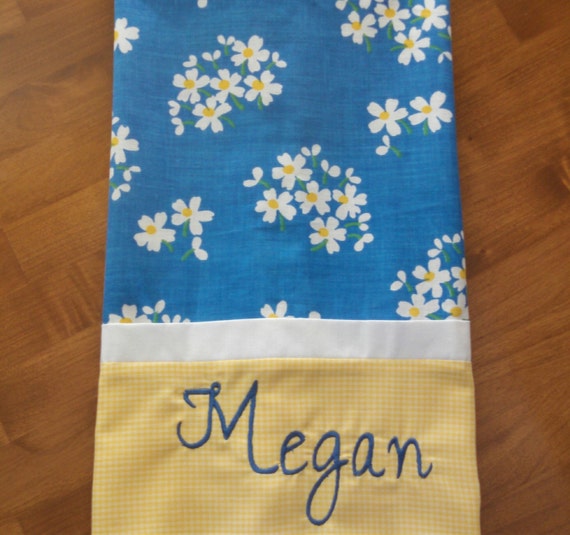 Embroidered/Monogrammed Pillowcases Personalized Pillowcases