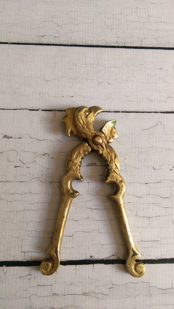 Brass Rooster Nut Cracker/ Cock Nut Cracker/ Vintage Nut