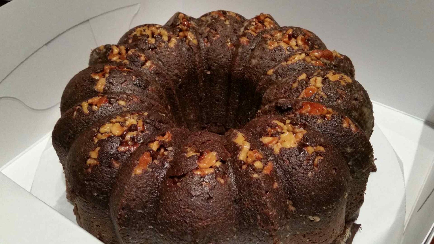 Chocolate Rum Cake with Jamaican Dark Rum and Walnuts/ or