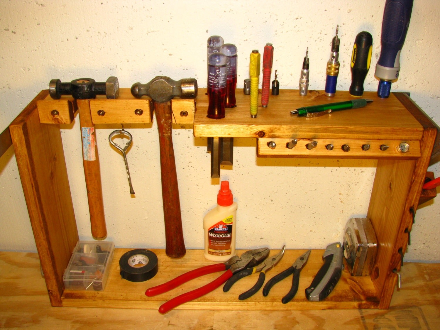 Reclaimed Wood Tool Organizer Holder Woodworking