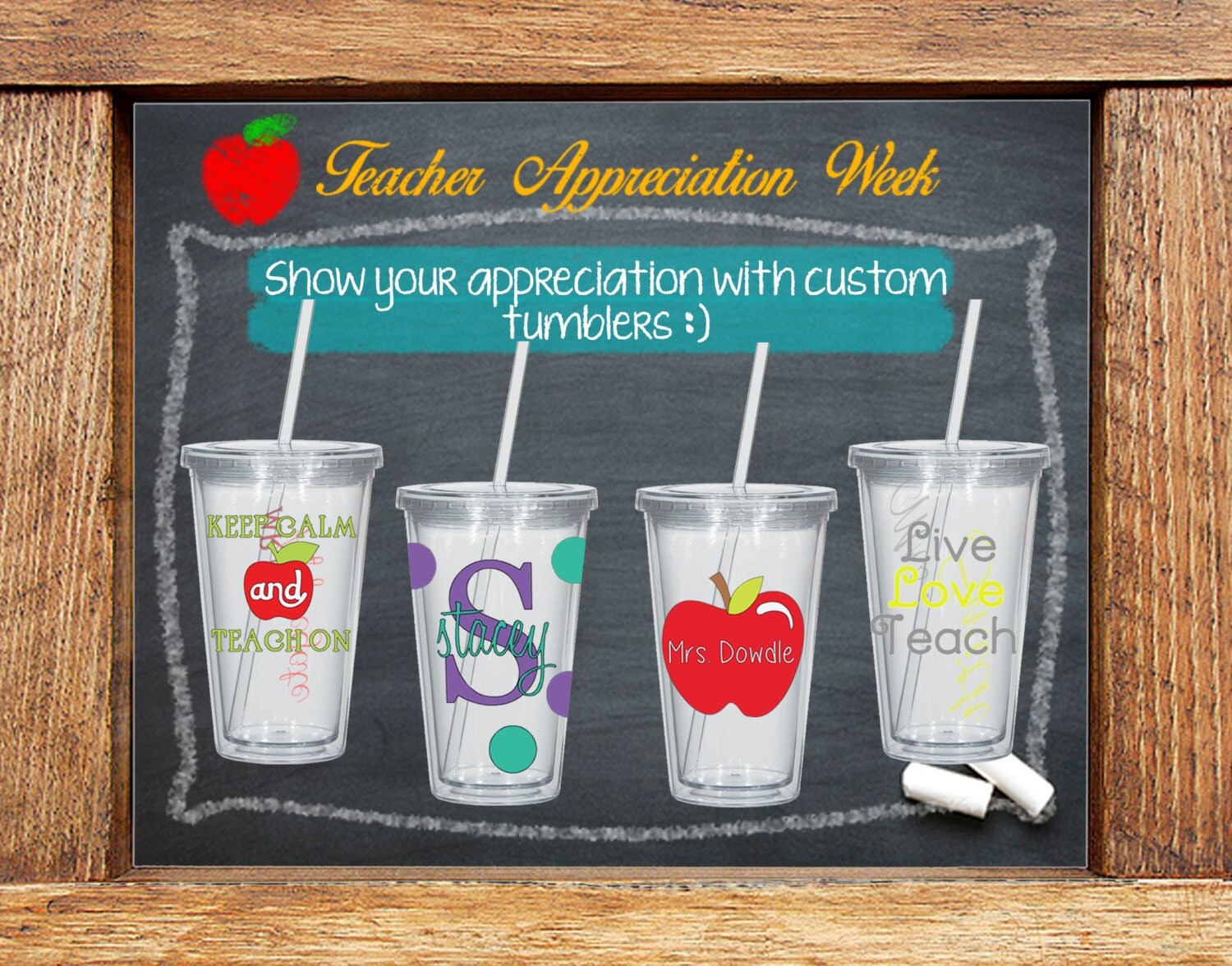 Personalized Teacher Tumblers Teacher Gift Teacher Tumbler