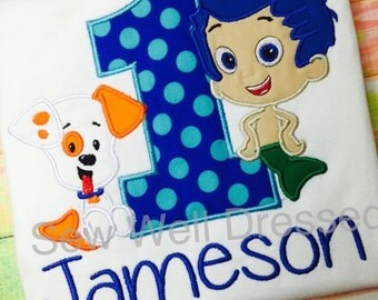 Bubble Guppies Birthday Shirt / Gill / Personalized / Molly / Mermaid shirt