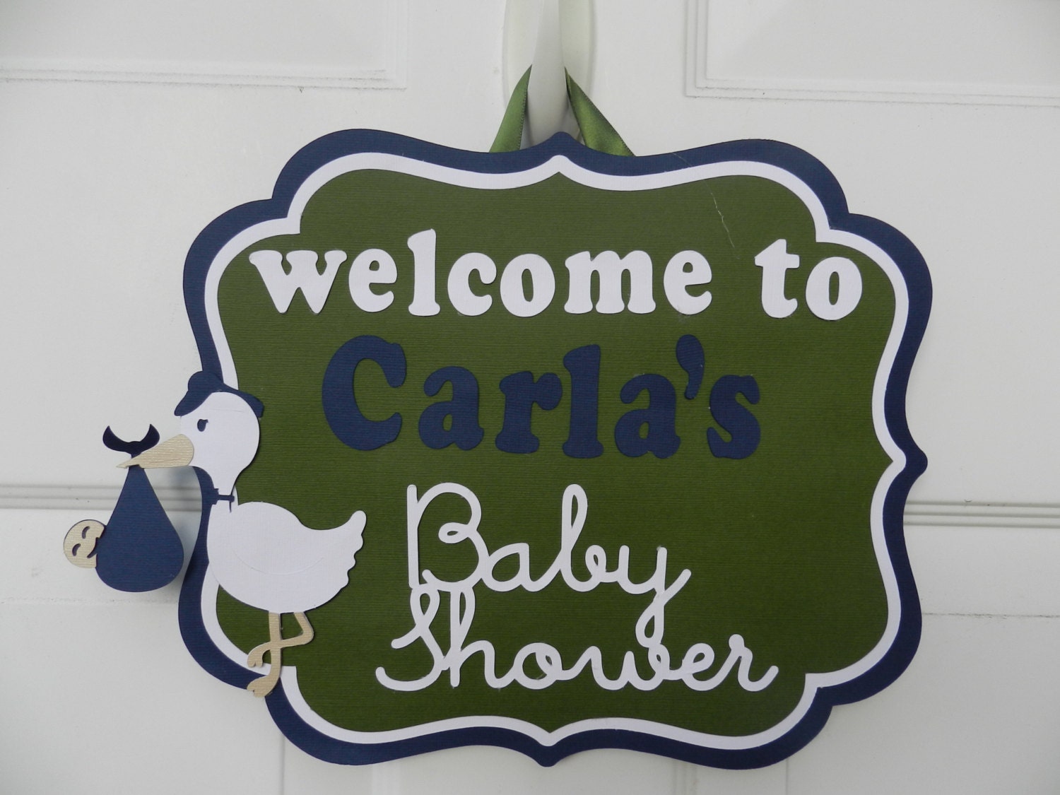 Baby Shower Door Sign Baby Shower Door Sign