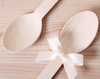 20 x Wooden Spoons / Wood Spoons / Weddings / Birthday Parties / Party Decor / Party favors / Picnic set / Spoons / Party Supplies /