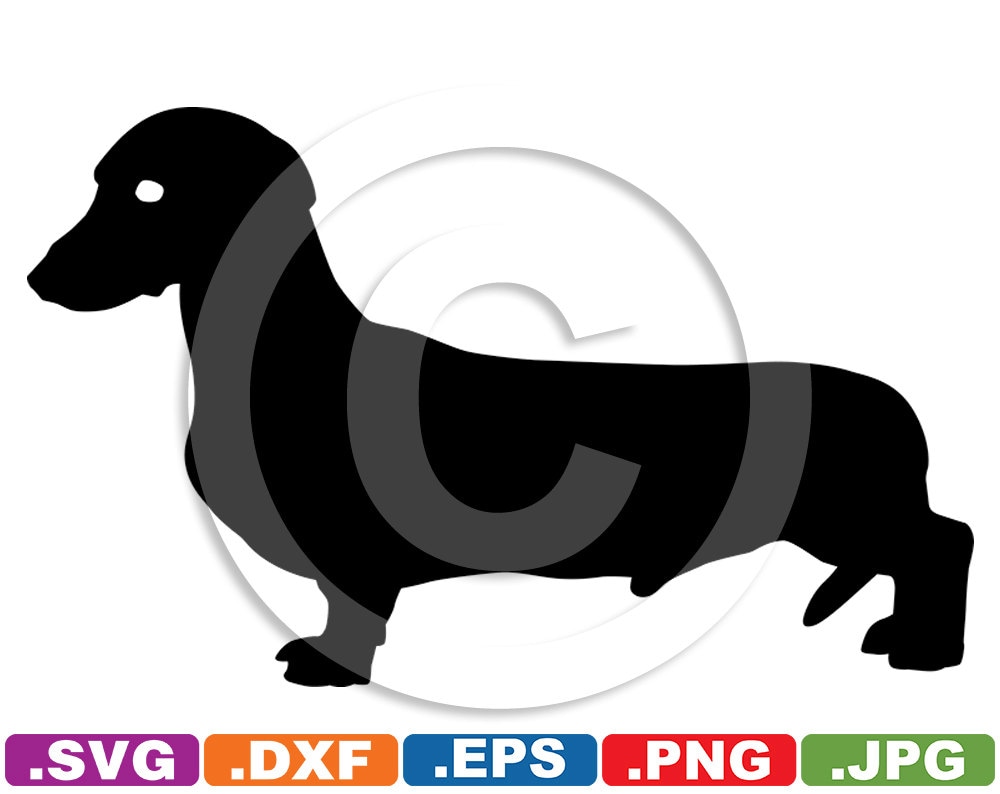 Miniature Dachshund Dog Image File-svg & dxf cutting files for