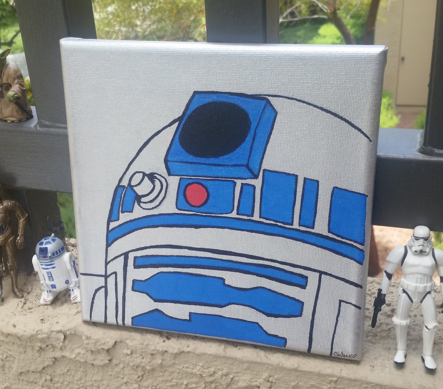 R2D2 Star Wars Canvas Painting