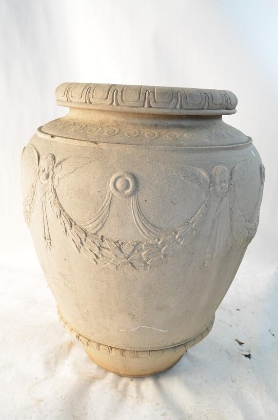 Extra Large Terra Cotta Urn by Galloway by AtlAuctionGallery