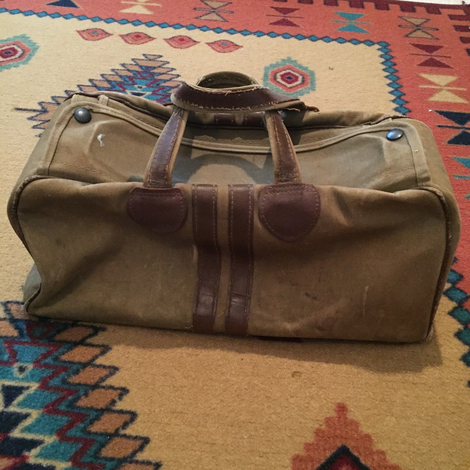 Vintage 1940s-50s USMC Awol Overnight Bag