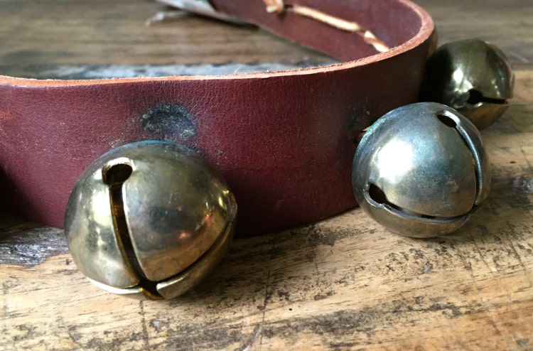 Vintage Brass Horse Harness Sleigh Bells on by HoneyBeeHillVintage