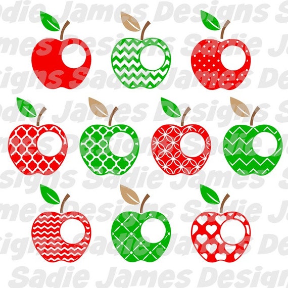 Download Apple Monogram Frame SVG and Silhouette Studio cutting file