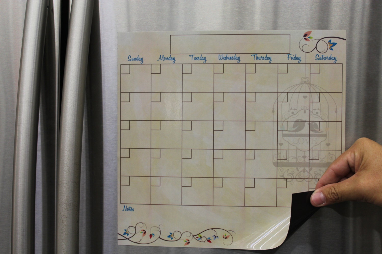Fridge Calendar Monthly Planner Family Command by busybeetime