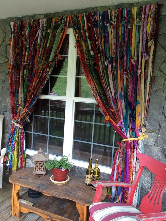 Boho curtains by Melisalanious on Etsy