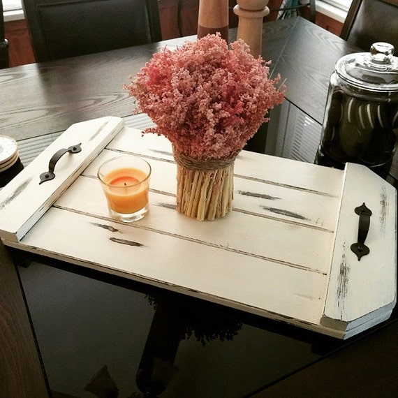 Rustic Farmhouse Table Tray. Table centerpiece. by ...