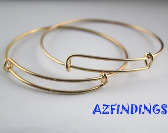 Wire Bangle-Expandable Bangle Bracelet-Charm Bracelet-Adjustable Bangle Bracelet-Gold Bangle-Bronze Bangle-Gold adjustable bracelet