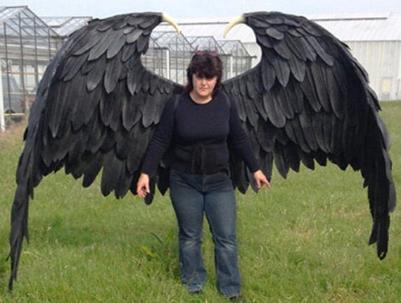 Large Maleficent Cosplay Wings. Eco & animal friendly. Adult
