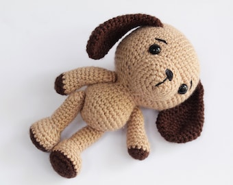 PATTERN : Dog - Puppy - Amigurumi dog pattern - Crochet pattern-Knitted Stuffed animals- doll-toy-baby shower