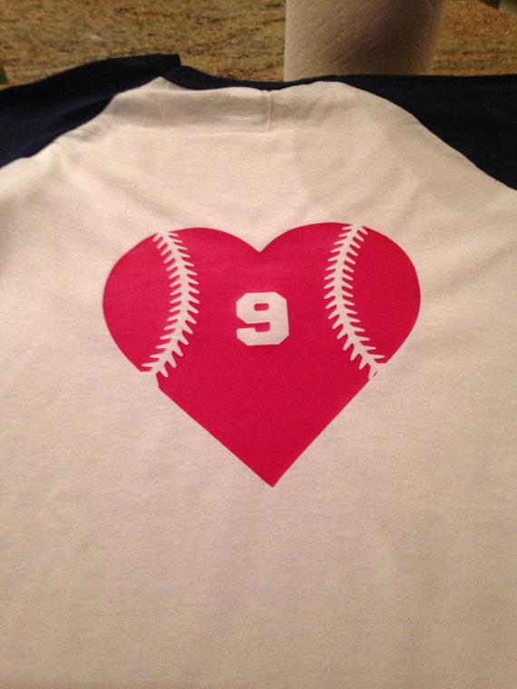 softball heart shirt