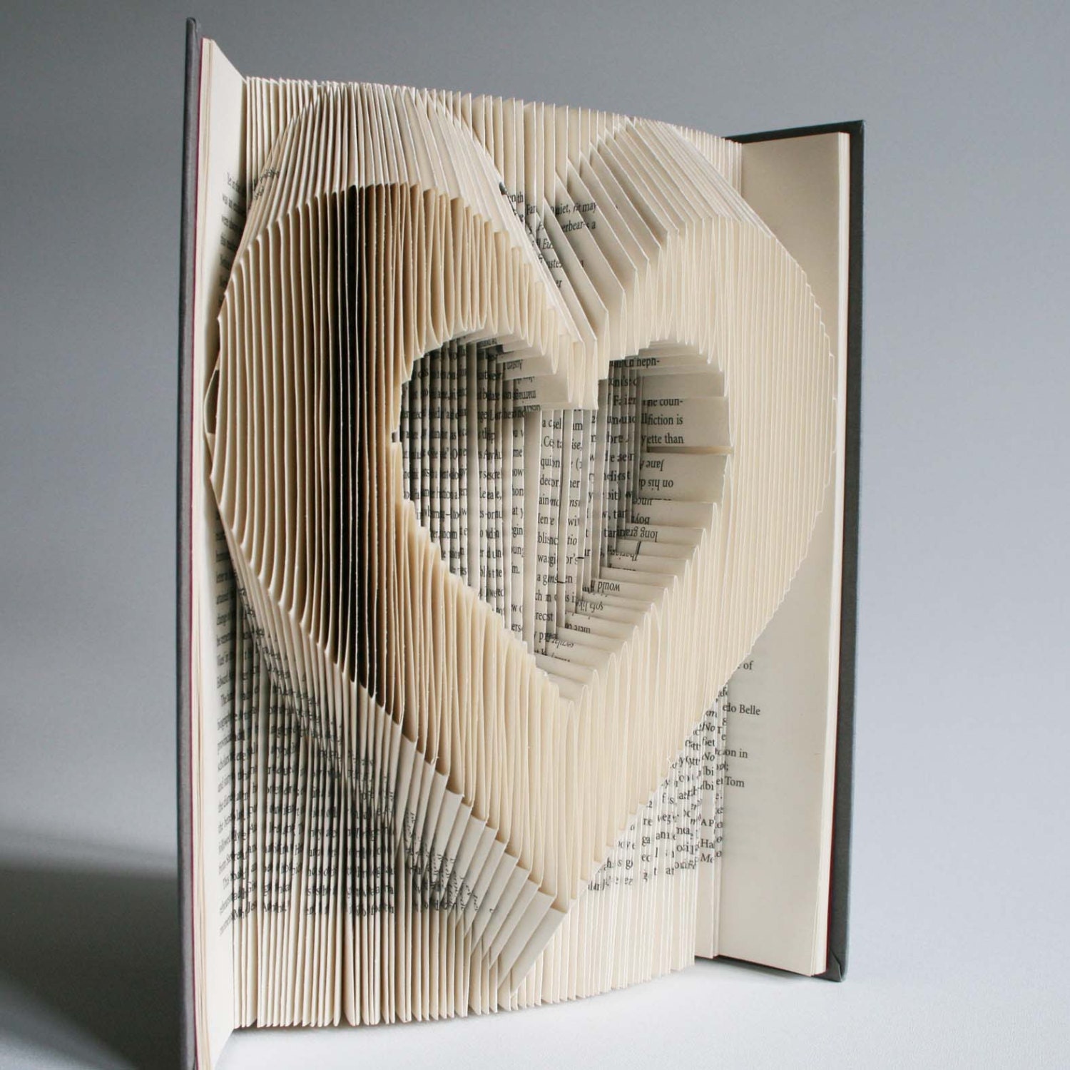 Heart Book Folding Pattern cuts Plus free printable