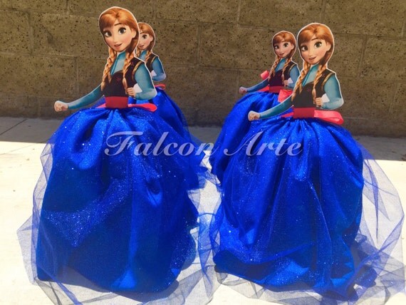 Frozen Dress Centerpiece birthday Table Centerpiece Favor Elsa Anna Olaf Inspired for Birthday Elsa Dress Anna Dress Frozen 1 PIECE Il_570xn
